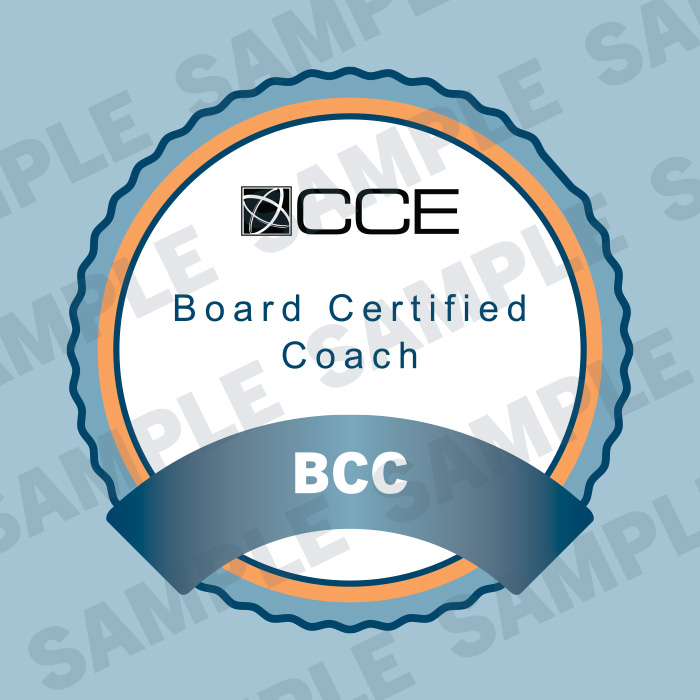 Board Certified Coach (BCC) - CCE Digital Badge Example